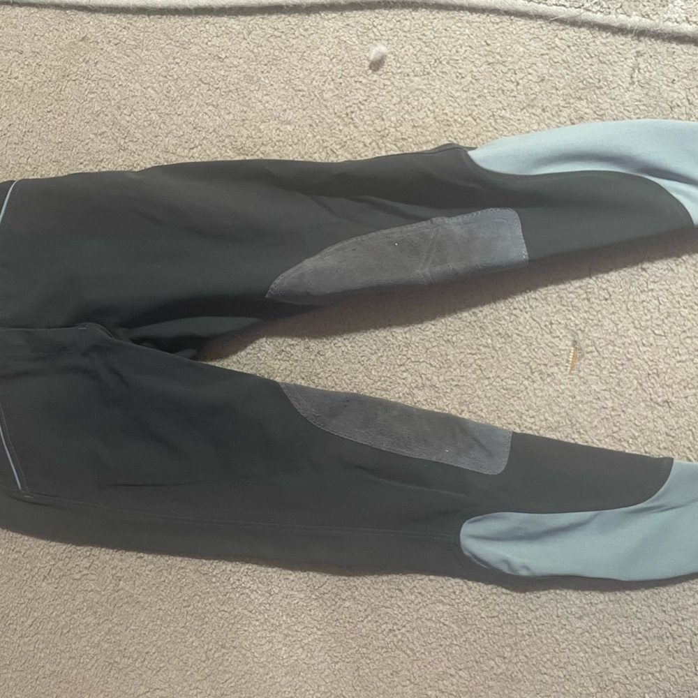 Women’s Black and Blue Riding Pants